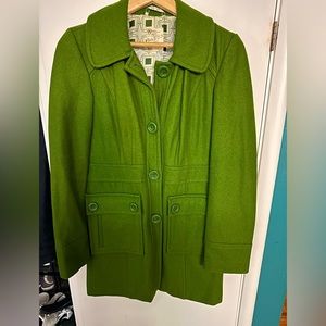 Kelley Green Tulle Peacoat
